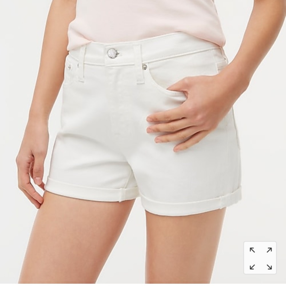 NWT J. Crew Classic Denim Short in White Wash 30